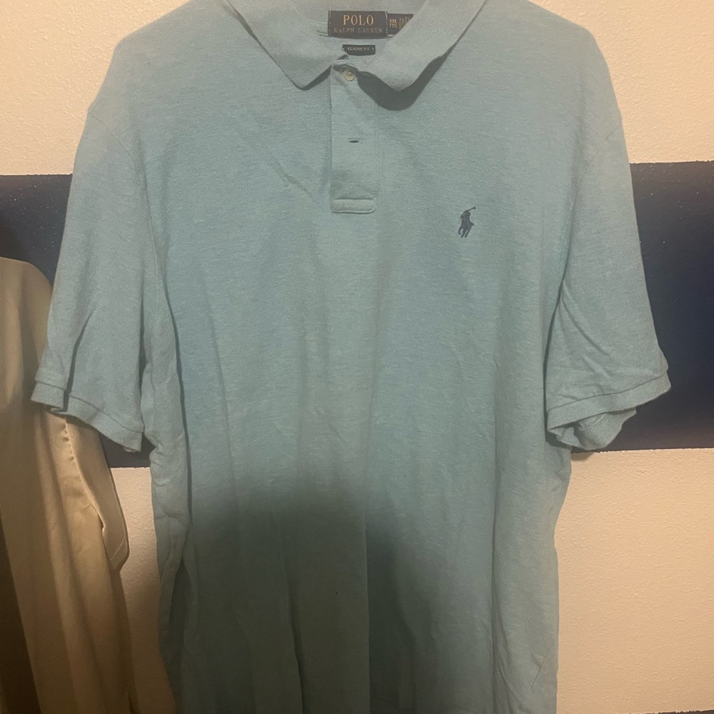 Polo by Ralph Lauren Men's Sky Blue Polo Shirt
